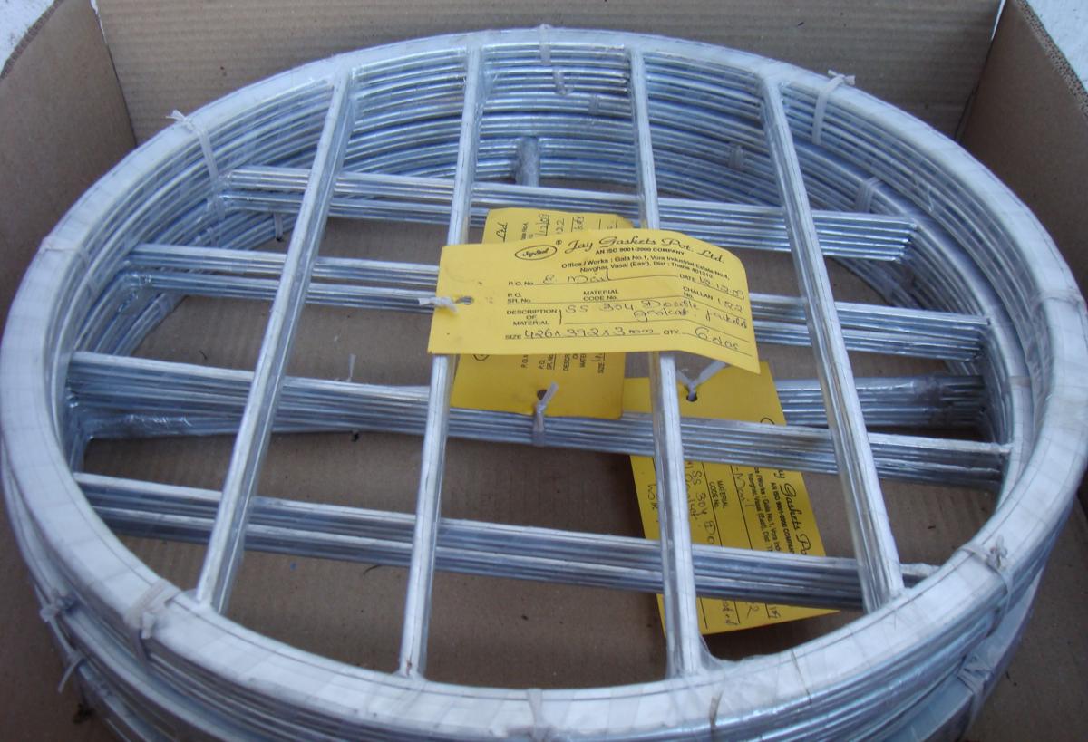Heat exchanger gasket made to drawing at Jay Gaskets